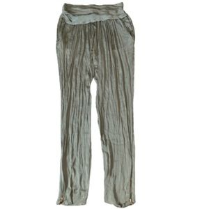Zara Silk Green Pants